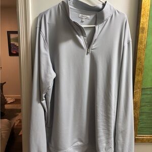 Light Gray Quarter-Zip Pullover